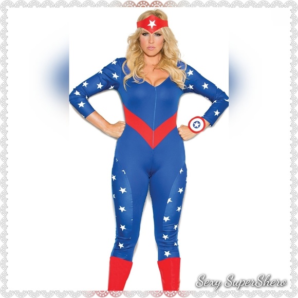 🎃SALE!🆕Captain America Shero 3-pc jumpsuit costume - Picture 3 of 8